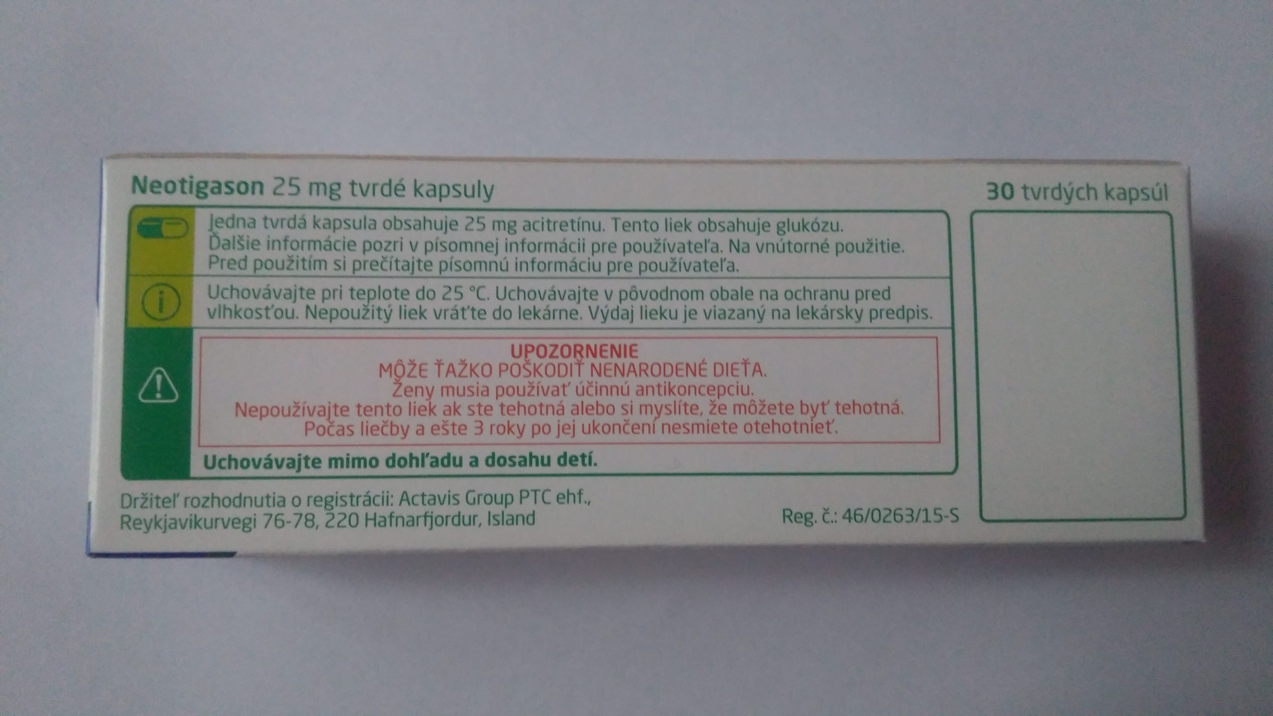 Неотигазон, капсулы 25 мг, 30 шт. — Preparat.net (Препарат.нет)