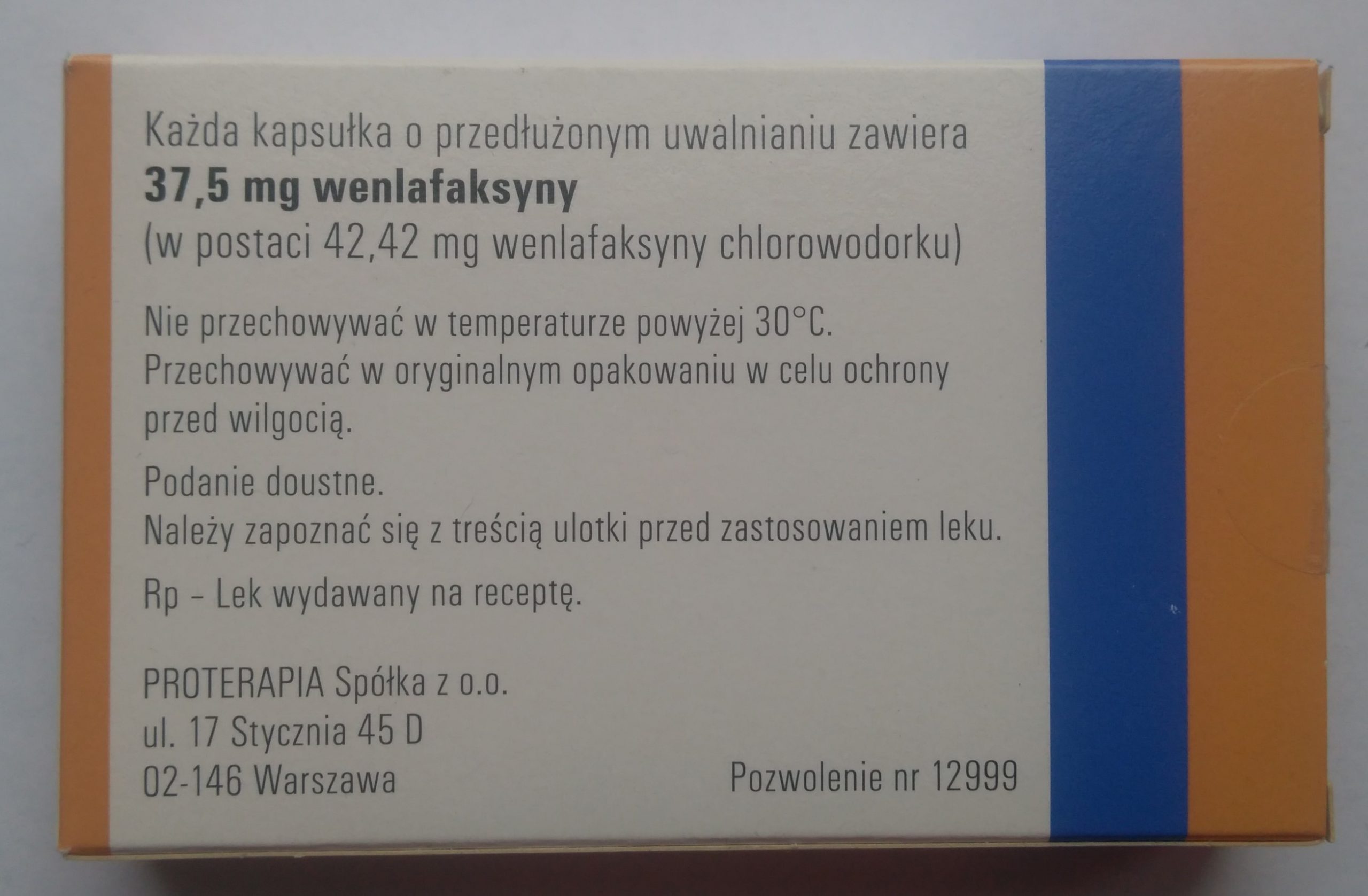 Велаксин 37.5 мг капсулы №28 — Preparat.net (Препарат.нет)
